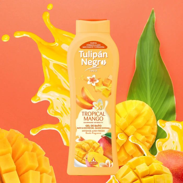 GEL DE DUCHA TULIPÁN NEGRO TROPICAL &amp; MANGO