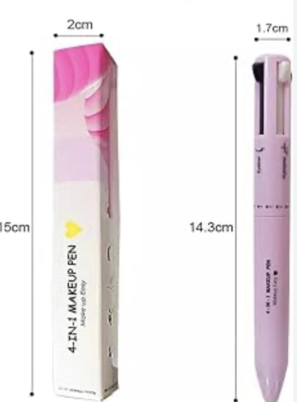 LAPIZ 4 EN 1 DELINEADOR DE LABIOS, CEJAS, ILUMINADOR Y OJOS